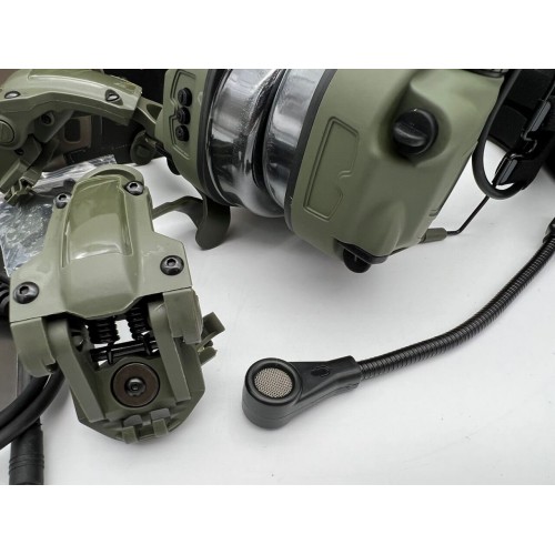 6TH GEN TACTICAL HEADSET тактическая гарнитура, звукосниматель и шумоподавление, активные в Нефтекамске