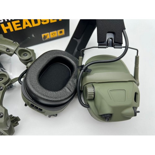6TH GEN TACTICAL HEADSET тактическая гарнитура, звукосниматель и шумоподавление, активные в Нефтекамске