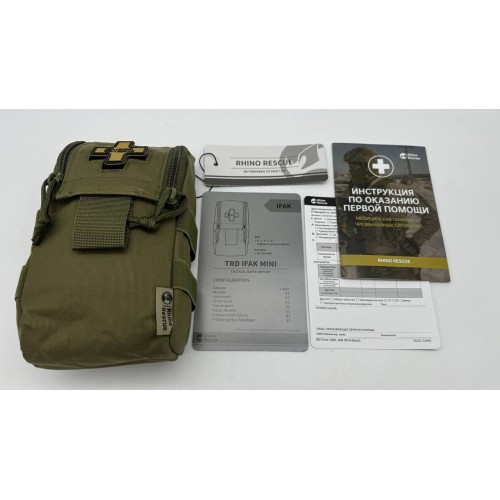 Военная тактическая аптечка RHINO RESCUE IFAK TRD MINI 11в1 в Нефтекамске