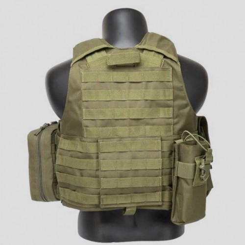 Тактический разгрузочный жилет «5 / пять карманов» с подсумками Tactical Molle Plate Carrier для съемных бронепластин в Нефтекамске